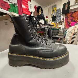 Dr. Martens Jadon III Black Platform Combat Boots